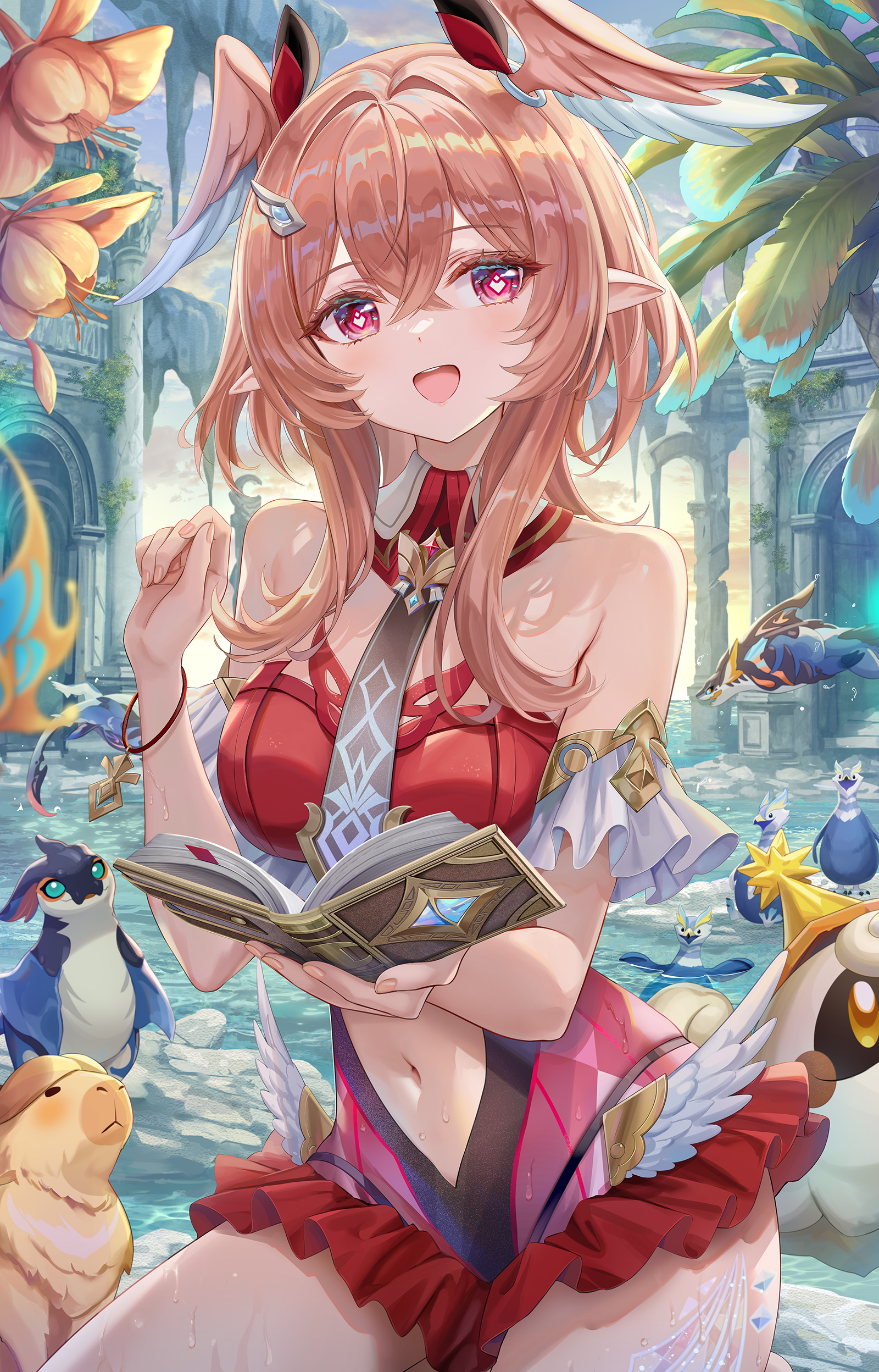 #5 水辺のいきもの観察中