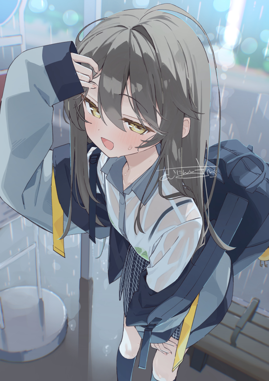 #1 「も、びしょ濡れっス...」