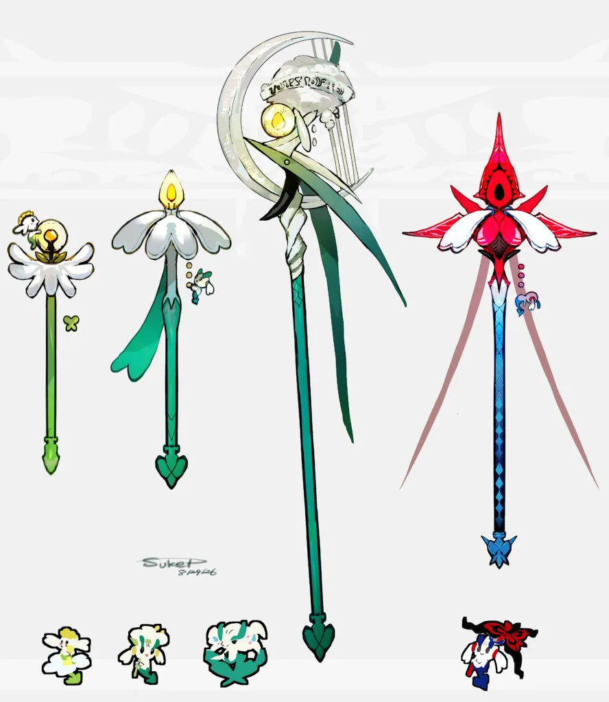 #28 フラべべ・フラエッテ・フラージェスモチーフの武器（ポケモン）