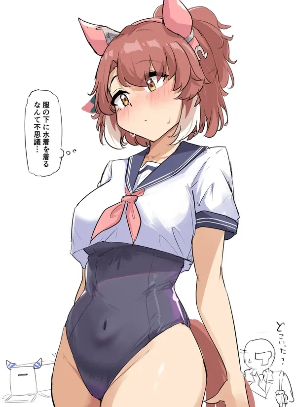 #28 スク水セーラーンツ